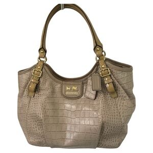 COACH MADISON EMBOSSED CROC SHOULDER BAG NO. F1173-18616